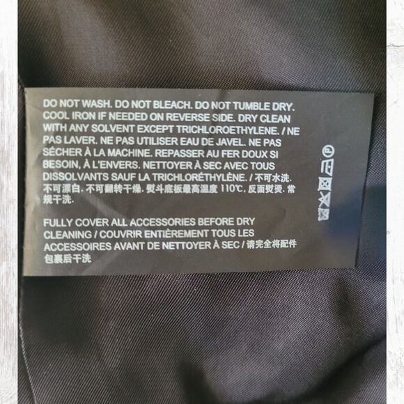 NWT Theory Clarence Wool Coat XL in Mink Multi Micro Check - Picture 16 of 16